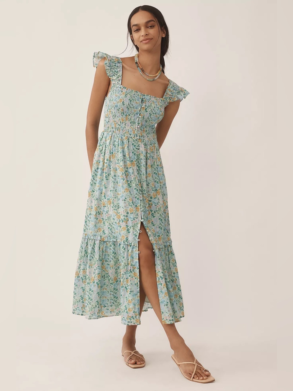 The Peregrine Midi Dress: Square-Neck Edition